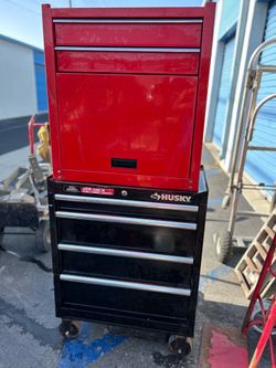 3 tool boxes with tools