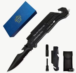 Camping Knife With Fire Starter - Great Gift Idea! 