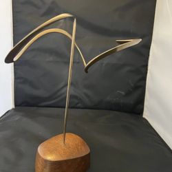 Russell Secrest Kinetic Bronze Sculpture 