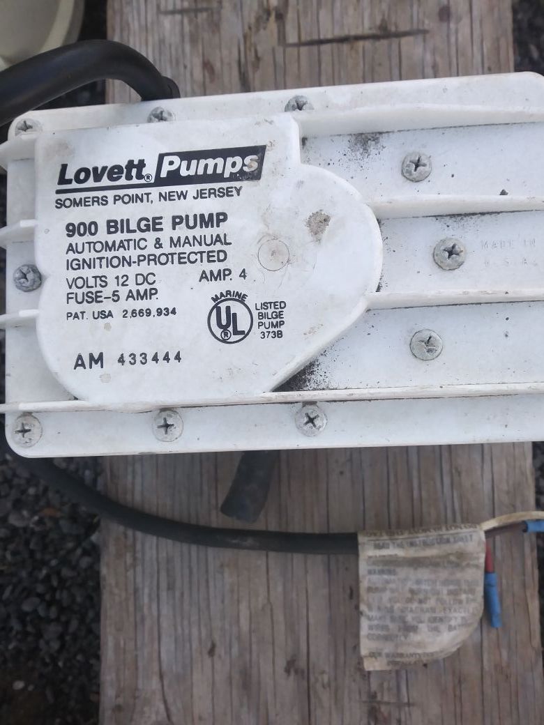Lovett bilge pump 900