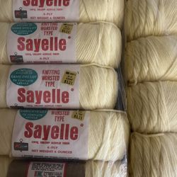 12 Skeins Of Yellow Yarn 