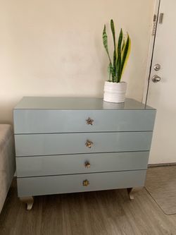 Grey glasses contemporary dresser