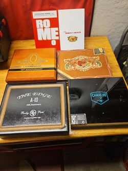 Lot of 4 Empty Cigar Boxes