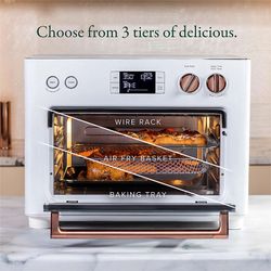Café Couture Oven with 14 essential cooking modes, including Air Fry, CrispFinish, Bake, Broil, Roast, Toast, Pizza, WiFi & Smart Connected, Voice Con