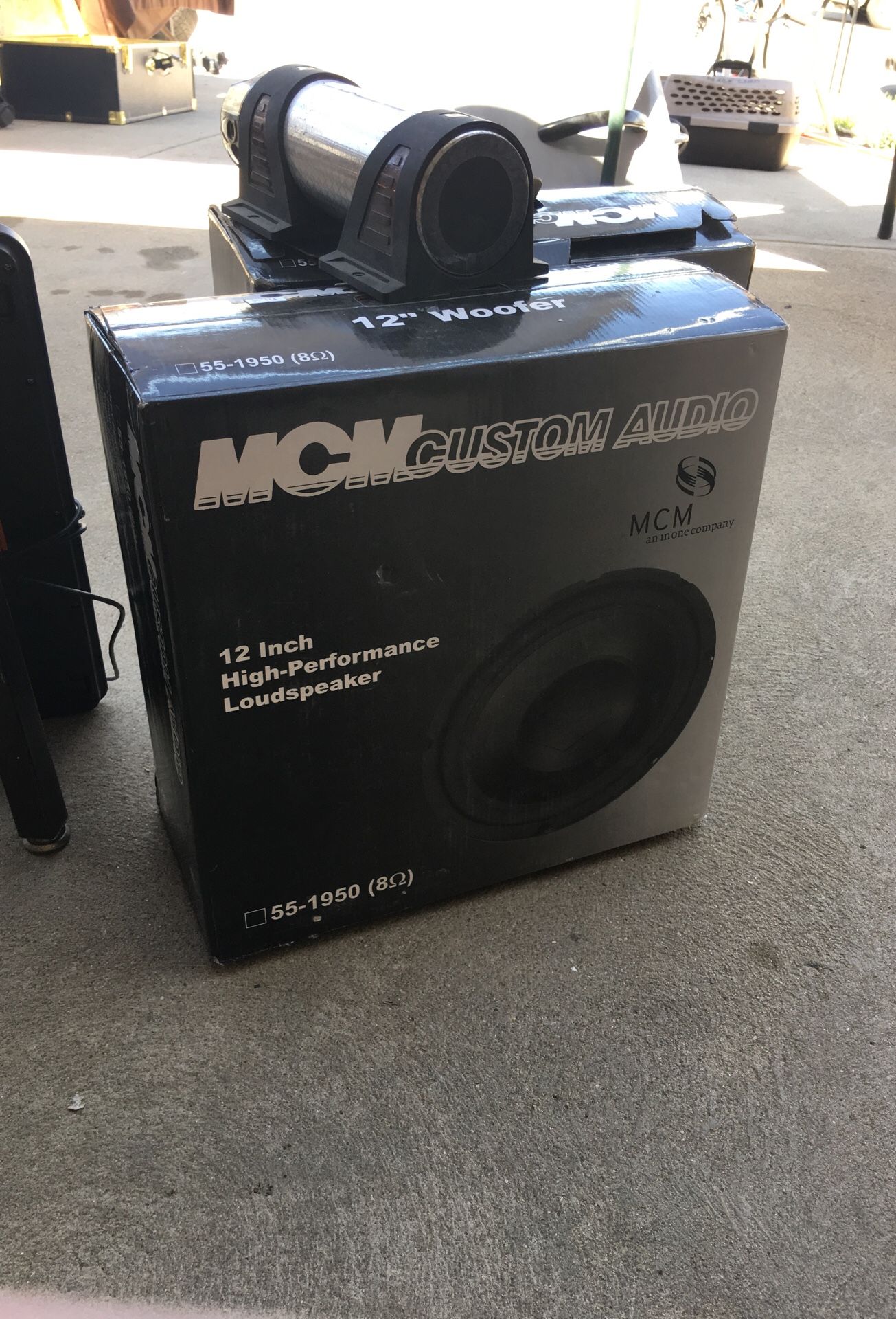 MCM custom audio 12” speakers new 55-1950