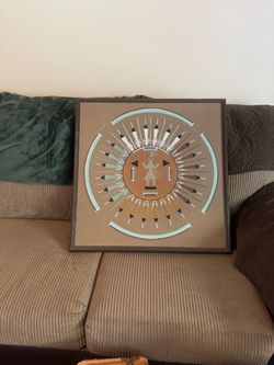Native American Sand Painting Framed Art