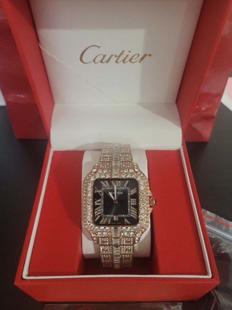 VVS Moissanite Watch With Box:
