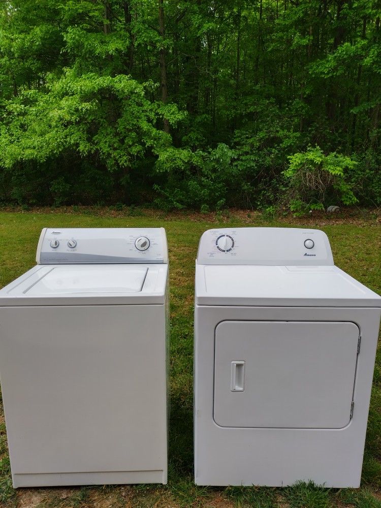 Amana Washer And Electric Dryer.
