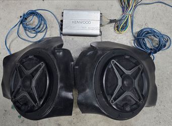 Polaris rzr front 6.5' speaker, amp and pods