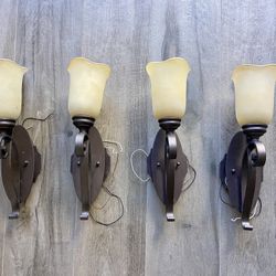 4 beautiful indoor wall sconces. 