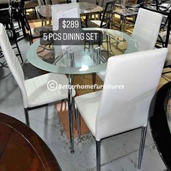 New 5pc Dining Set In Box 📦 Buy Now Pay Later $39 Down