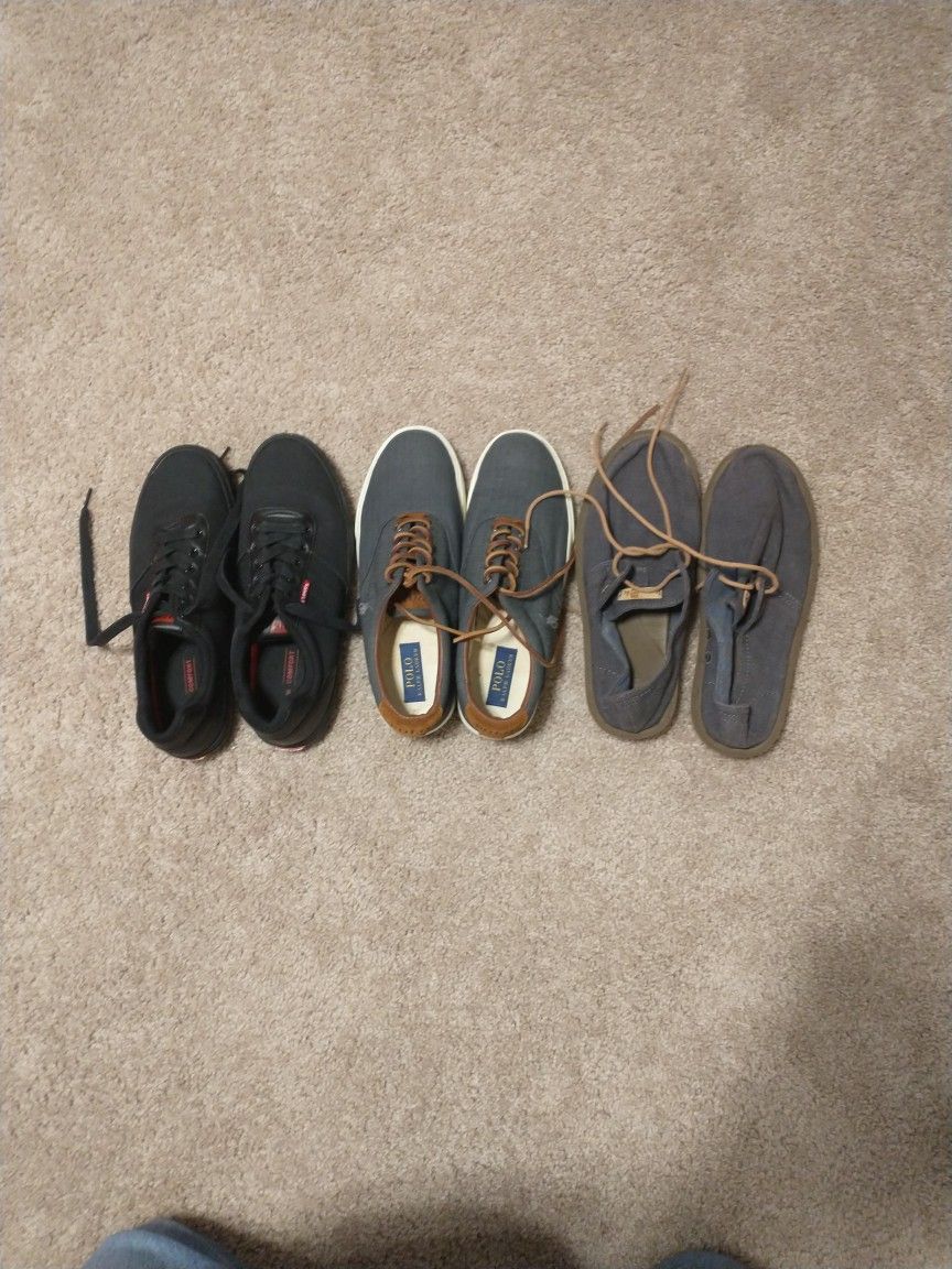 Levi's, Polo, and Sanuk Brand Men's Shoes