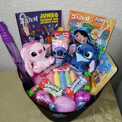 STITCH AND ANGEL EASTER BASKET. ( Pick up in Modesto.)