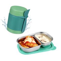 Kids Stainless Steel Lunch Box Set with Thermos