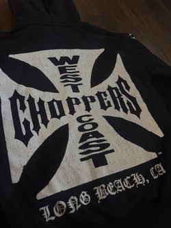 West Coast Choppers Black Hoodie Long Beach CA