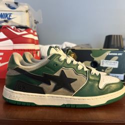 bape Sk8 sta green gray 