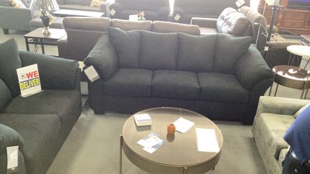 Black Sofa Loveseat Set 