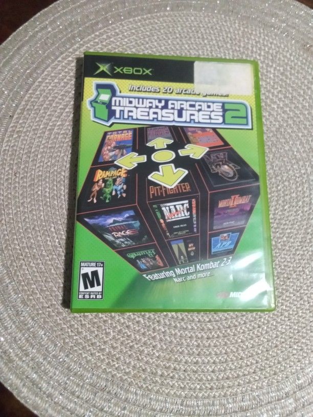 Original Xbox Midway Arcade Treasures 2 With Manual