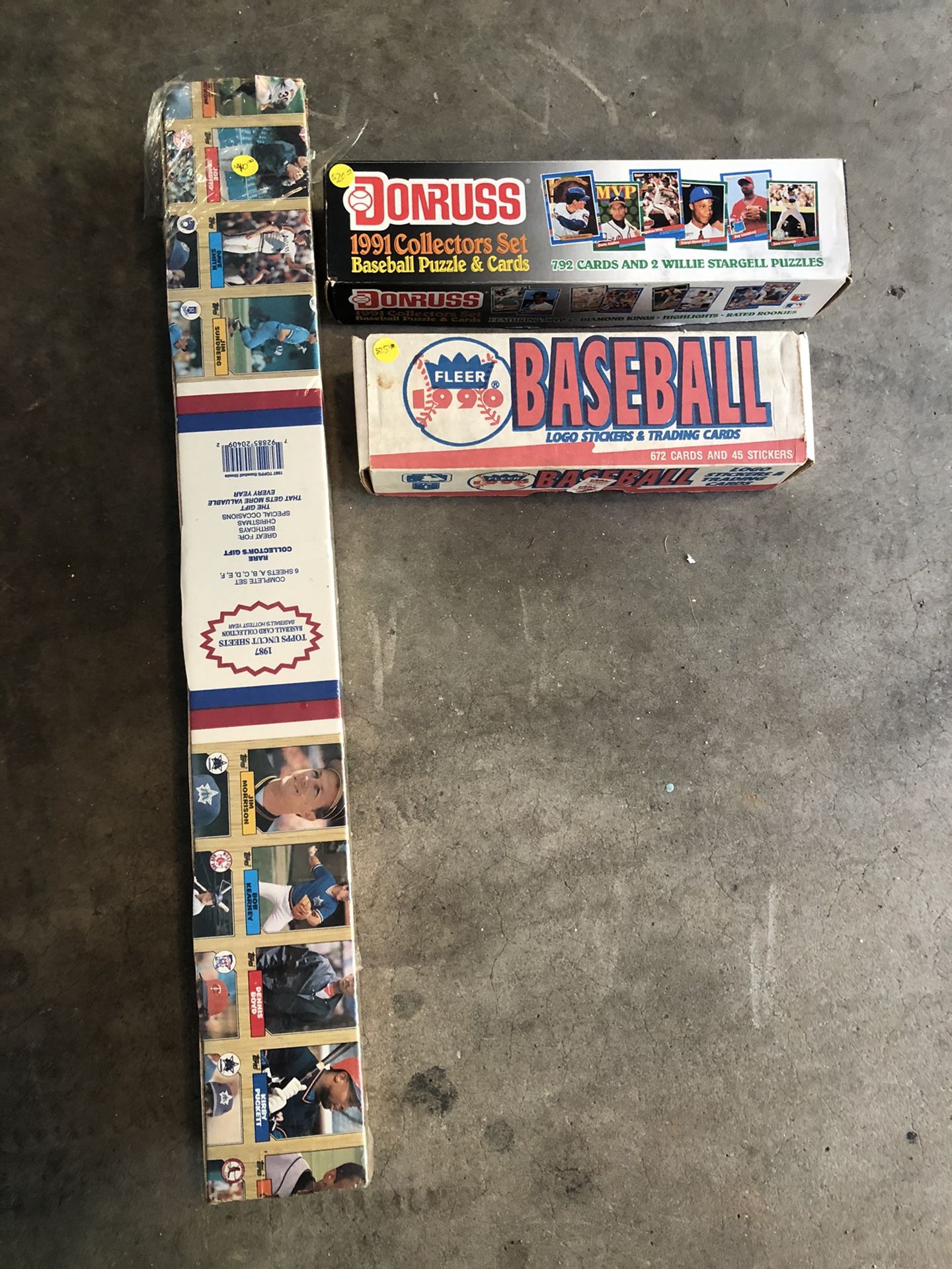 3 Boxes of Baseball cards