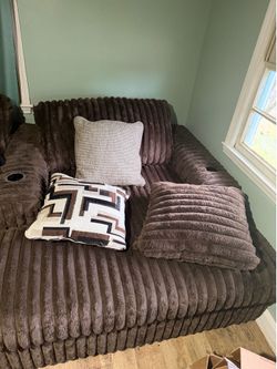 Medium Chaise Couch – Chocolate Brown