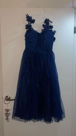Puff Blue Event Dress