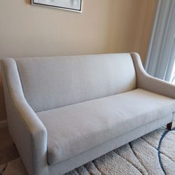 68in X 30in Light Gray Sofa