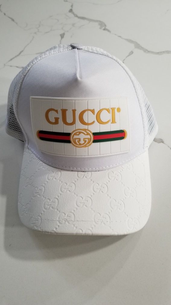 Gucci Leather Brim Snapback NEW