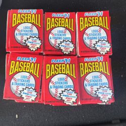 59 Sealed 1991 Fleer Packs