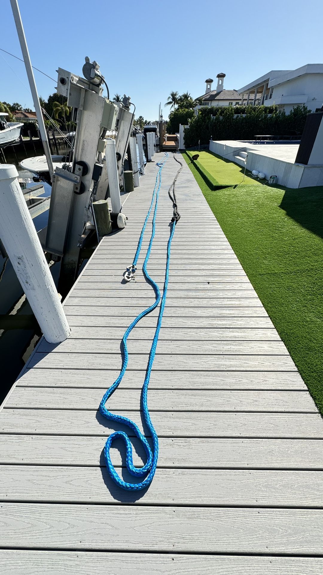Tender Tow Rope! Use To Pull 35 Foot Center Console.