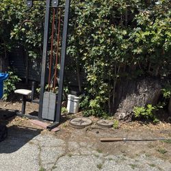 Lat Pull Down With 2 45lbs Barbell Standard Weights And 2 35lbs With Olympic Barbell