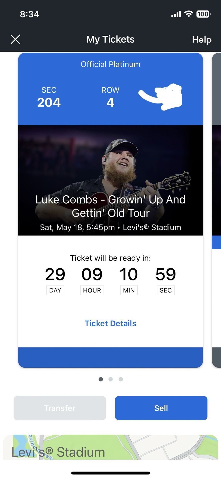 3x Tickets Luke Combs- Growing’ Up And Gettin’ Old Levi Stadium 5/18