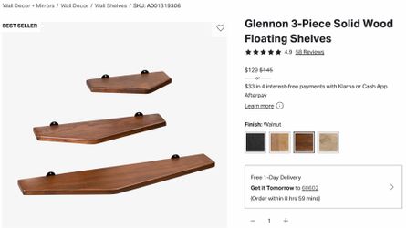 Shelf set (3 pieces)