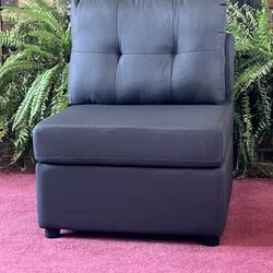 Linsy home storage ottoman chair dark grey NEW