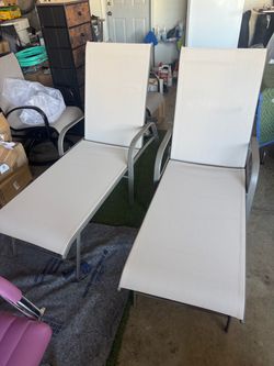 Two Outdoor Patio Chaise Lounge Chairs brand new.
