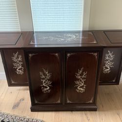 Rosewood Bar With Mother Of Pearl