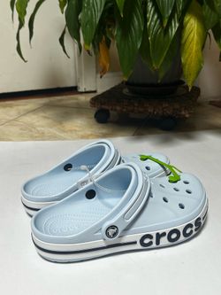 Brand New Crocs - Light Blue/White - Never Worn