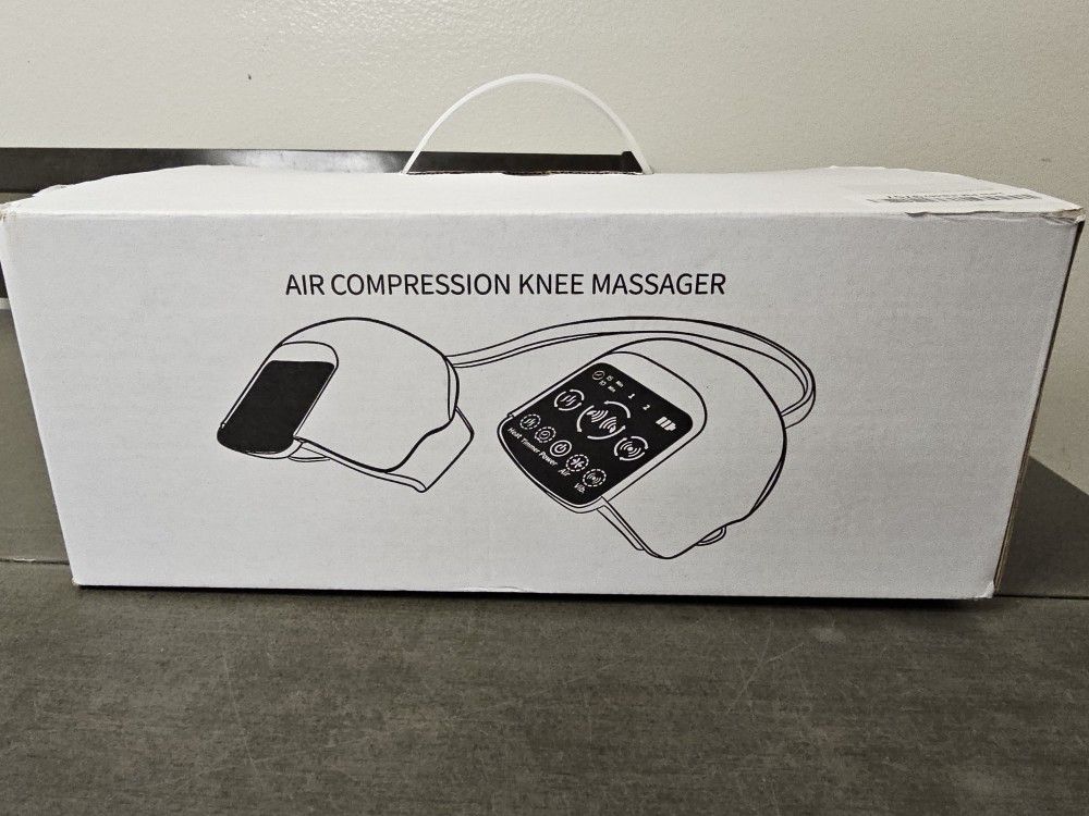Dual Heated Air Compression Vibration Knee Massager 3 Heat Levels Wireless