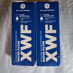 (2) NIB General Electric XWF Refrigerator Water Filter - White