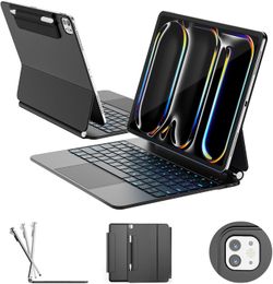 ipad Pro 13 inch Case with Keyboard (M5 2025 / M4 2024)