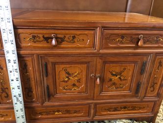Two Vintage Asian Multi-Chests, Cherry Wood Apothecary-Style Cabinets