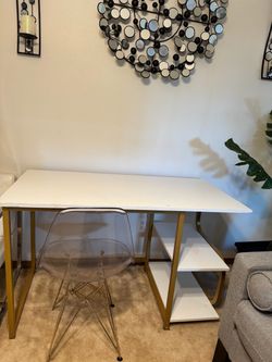 White desk