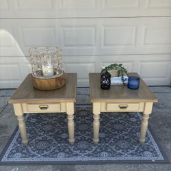 Matching Rustic/farmhouse Nightstands/end Tables