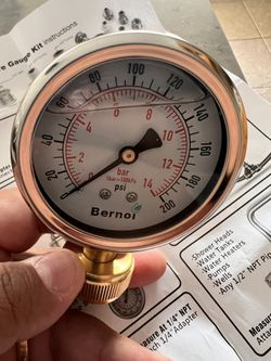 Bernoi Water Pressure Gauge Kit