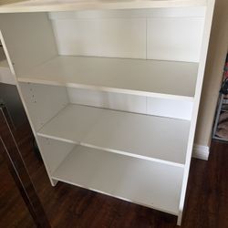 White 36.5in tall Bookcase