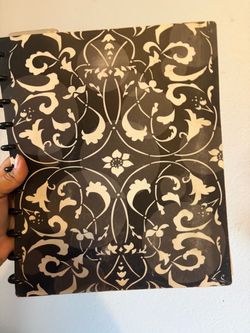 Disc-Bound Notebook with Floral Cover