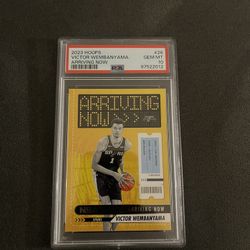 Victor Wembanyama 2023 Hoops arriving Now PSA Gem Mint 10 Rookie Card