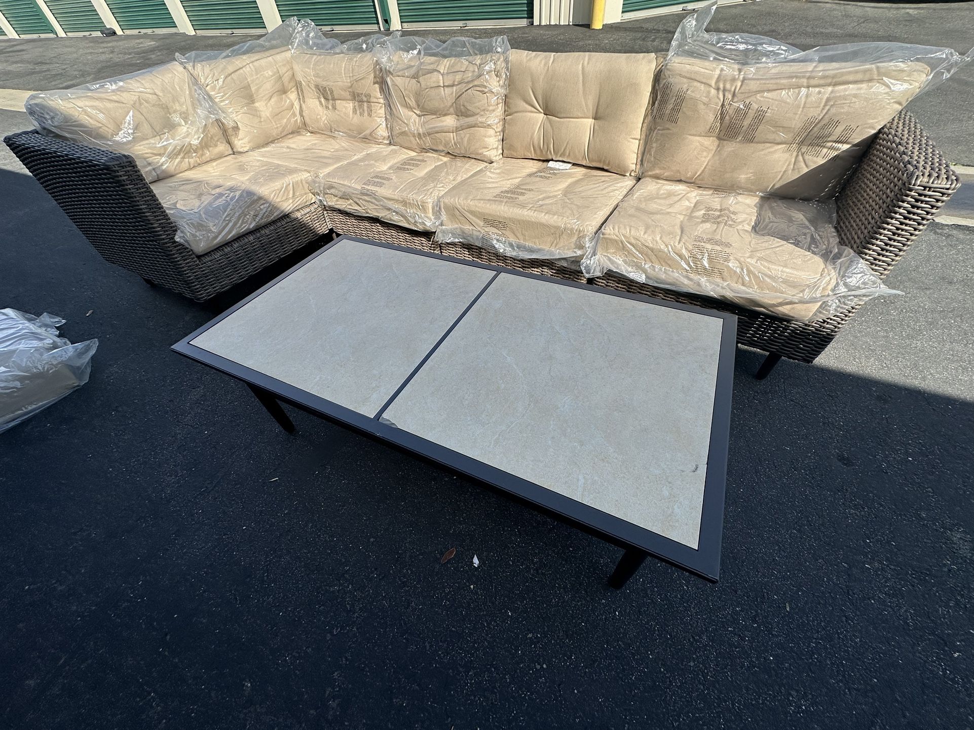 Sunbrella Patio Furniture Set Sectional