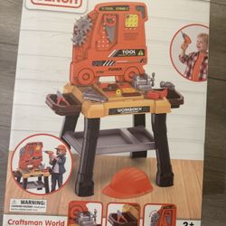 Kids Tool Bench Set with Electric Drill and Realistic Tool