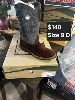 Smoky Mountain Boots (Style 4215) (Dark Brown and Blue) (Size 9D) (Brand New)