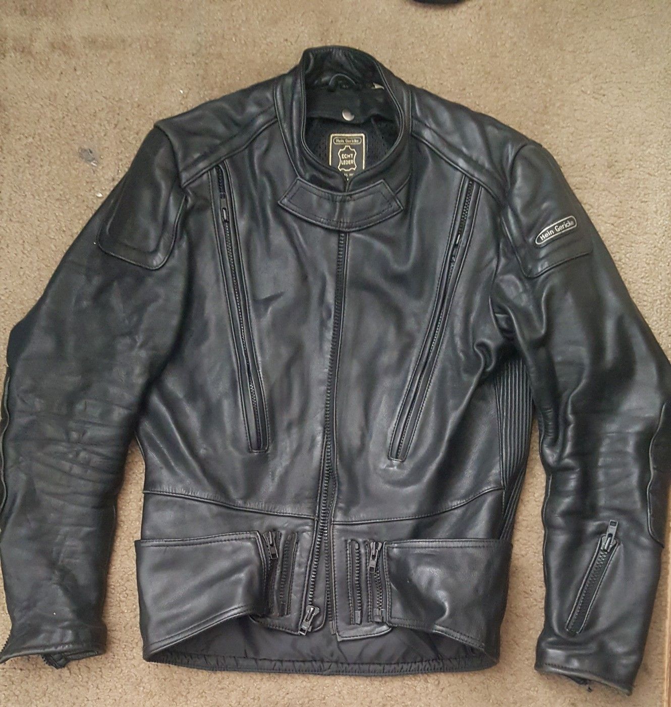 Motorcycle Jacket Hein Gericke size 42 vented leather jacket Size Small , Price Drop to $60 